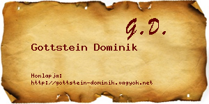 Gottstein Dominik névjegykártya